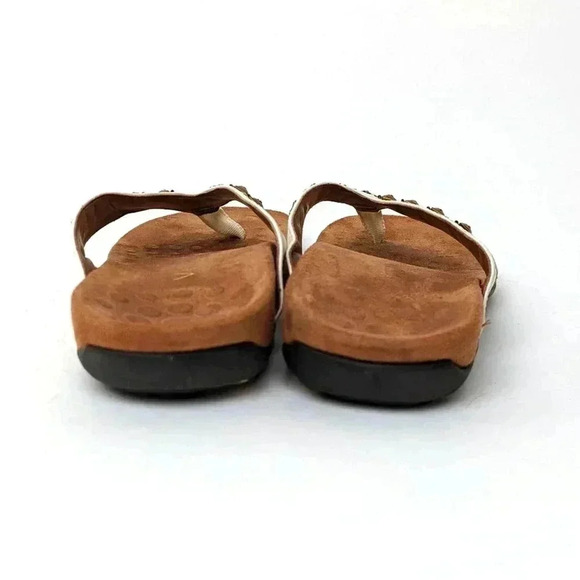 Vionic Floriana Geometric Stone Beaded Flip Flop Sandals - 6 - Picture 7 of 11